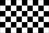 Šachovnicová vlajka - štartové