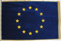 Slavnostní vlajka EU - sametová
